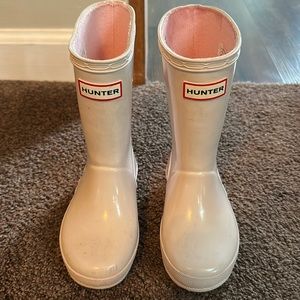 Toddler Girl Lite Pink Hunter Rain Boots US size 8